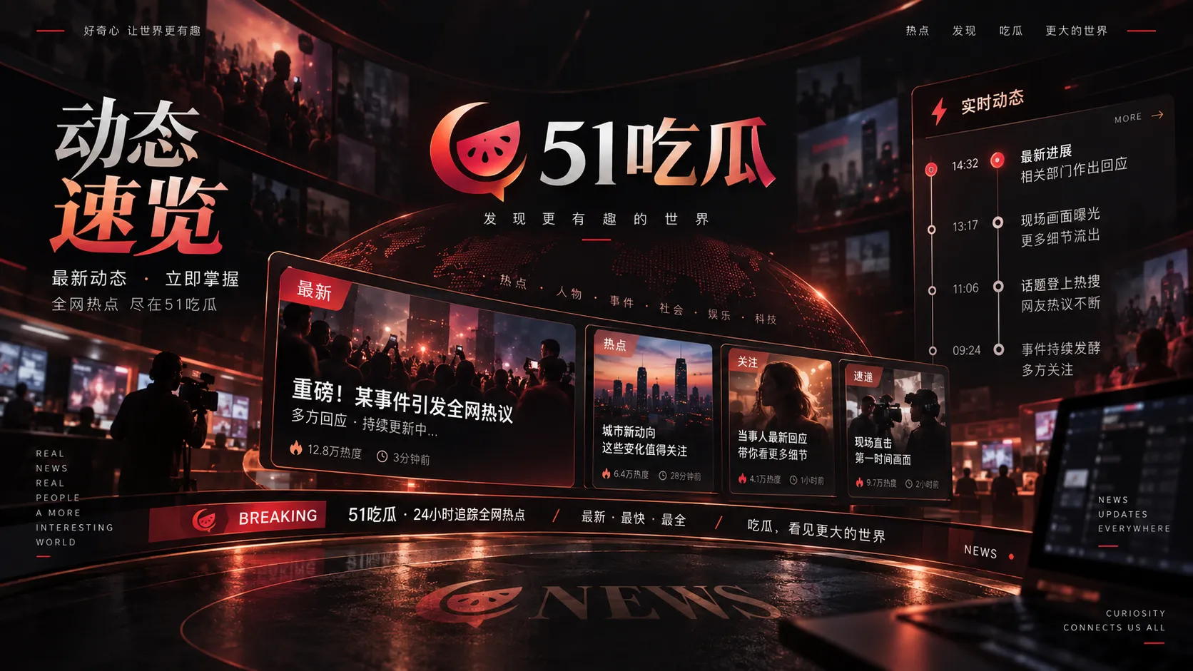 人物动态与时间线信息展示